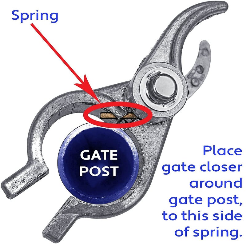 Jake Sales 1-7/8" (2") x 1-3/8" Durable Chain Link Spring Loaded Gate Closer. - Image 3